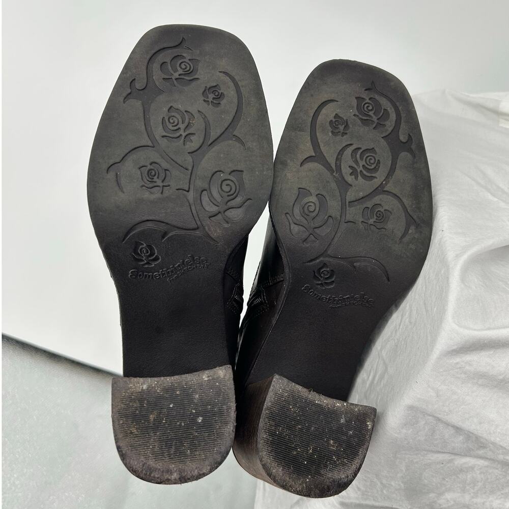Vintage y2k Women's Chocolate Dark Brown Skechers Chunky Platform Boots 10M - Picture 8 of 8